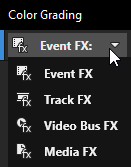 Choose FX level from the window
